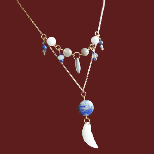 Collier Eau bleue